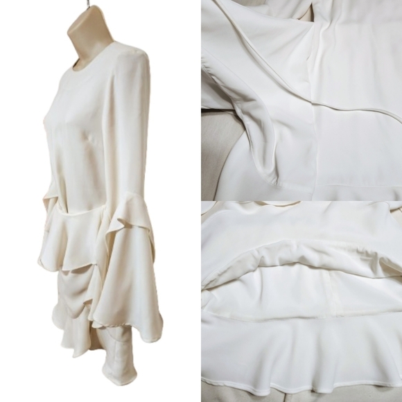 Rebecca Vallance El Chino White Mini Flare Dress US 2 - Picture 5 of 12